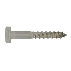 Tirefond inox A2 8x80 - coque x 12
