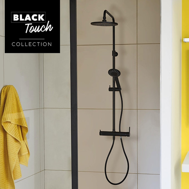 COL DOUCHE BLACK ROMA TOUCH