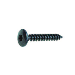 Vis bois tête cylindrique Torx 6 x 30 mm - Boîte de 200 noir