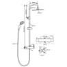 COL DOUCHE BLACK ROMA TOUCH