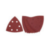 Abrasif velcro pour ponceuses delta velcro grain 40 - 6 perforations 93 x 93 mm
