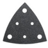 Feuille abrasive triangulaire perforée - Grain 60 - Pack de 5