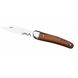 Couteau électricien avec dénudeur 180mm - manche bois - 2 encoches - FACOM 840.1