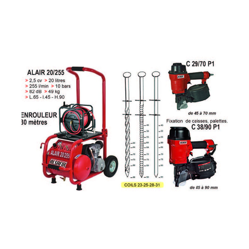 KIT CLOUEUR C38-90+COMPRESSEUR
