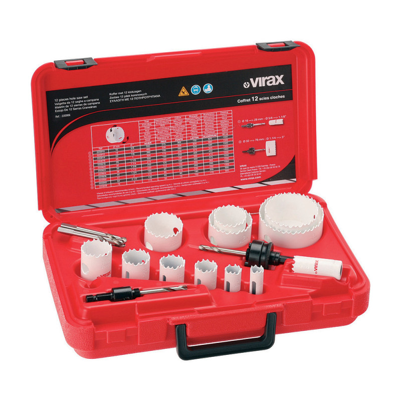 Coffret 9 scies-cloches 19-64 mm