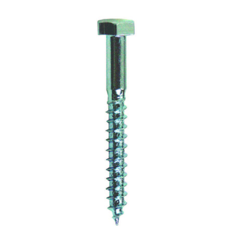 Tirefond tête hexagonale 10 x 60 mm - Boîte de 50