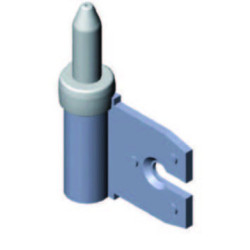 PAUMELLE MALE GAUCHE POUR HUISSERIE METAL