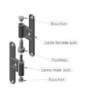 PAUMELLE MALE GAUCHE POUR HUISSERIE BOIS UNVIERSELLE