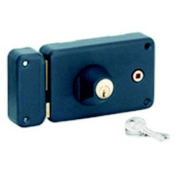 SERRURE APPLIQUE H140 GAUCHE POUSSANT  AVEC CYLINDRE22 A FOUILLOT