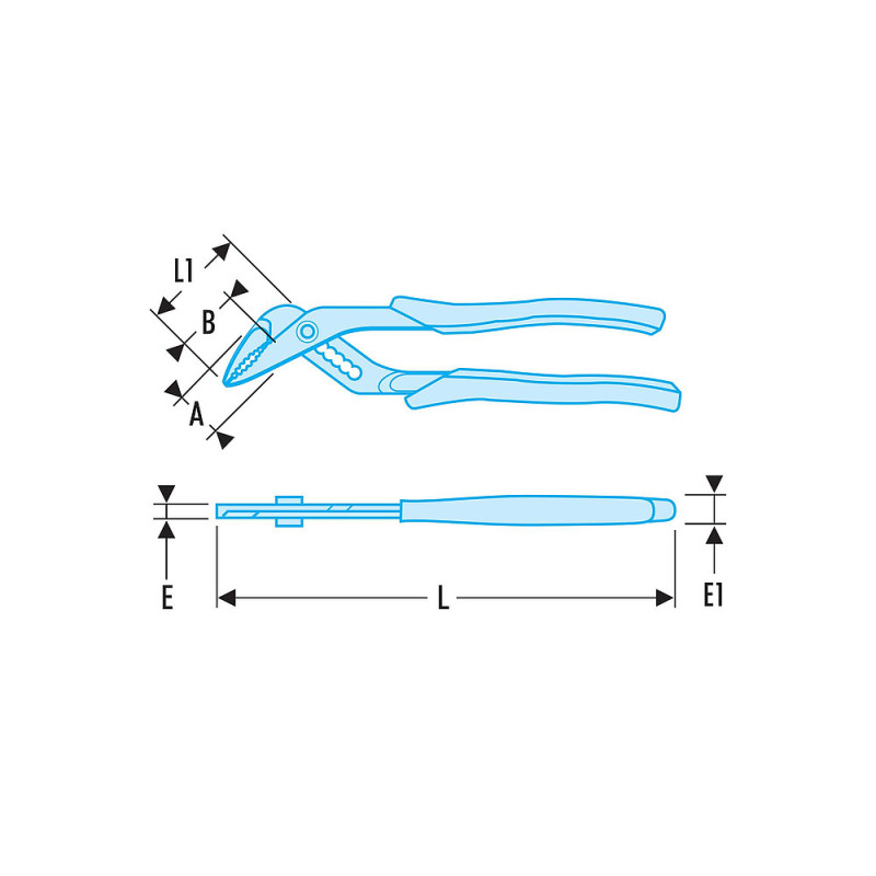 PINCE MULTIPRISE 1000V 25CM 180.VE