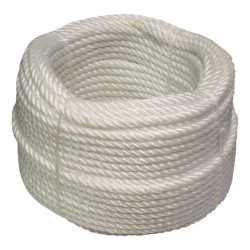 CORDE POLYPROPYLENE D12 BLANC COURONNE DE 100M