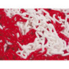 CHAINE PLASTIQUE ROUGE-BLANCHE 6MM (25ML)