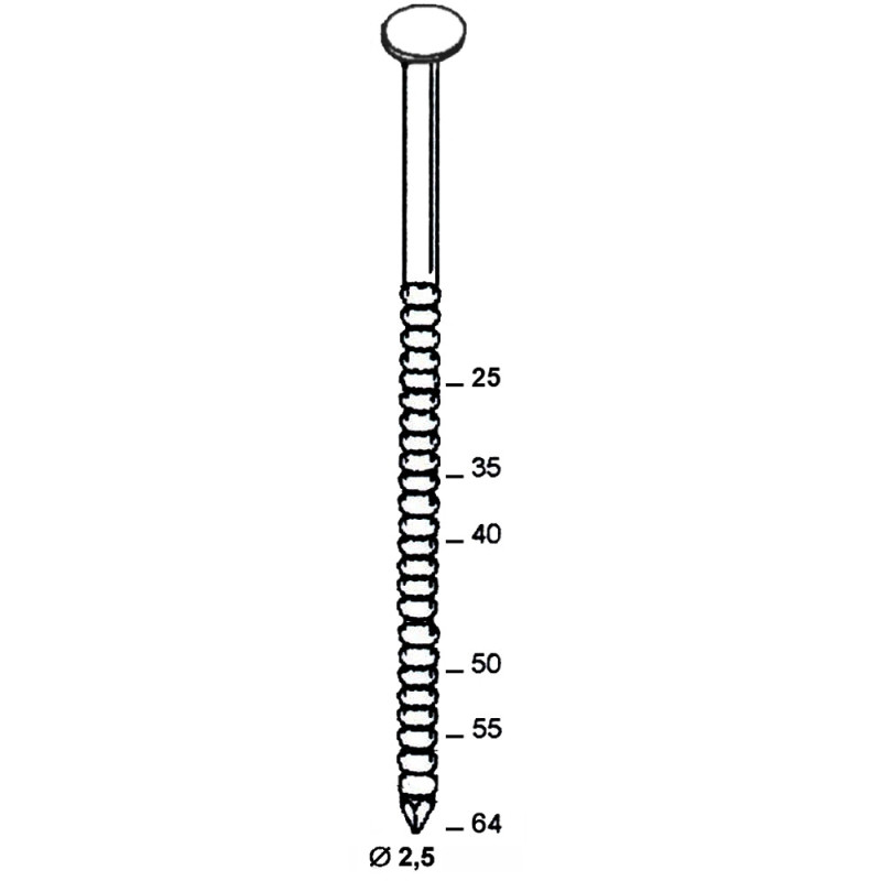 Coils S 25x40 ann. inox A4 TB