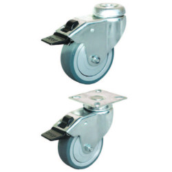 ROULETTE PIVO.PLATINE     75MM