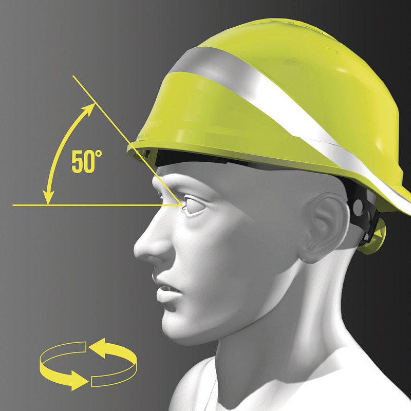 CASQUE CHANTIER DIAMOND V ORANGE FLUO