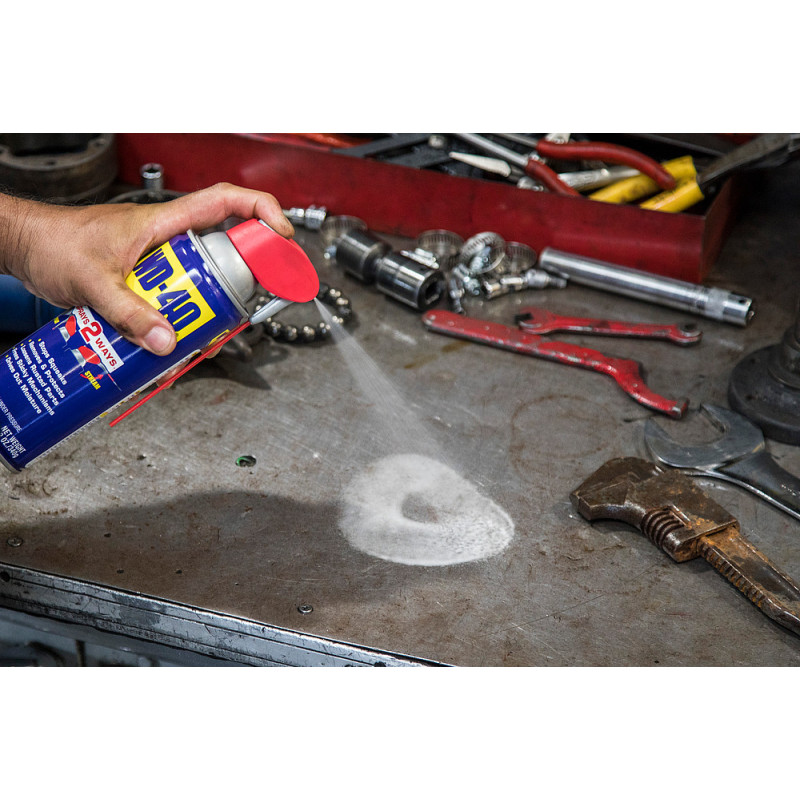 WD40 500ML SPRAY DOUBLE POSITION