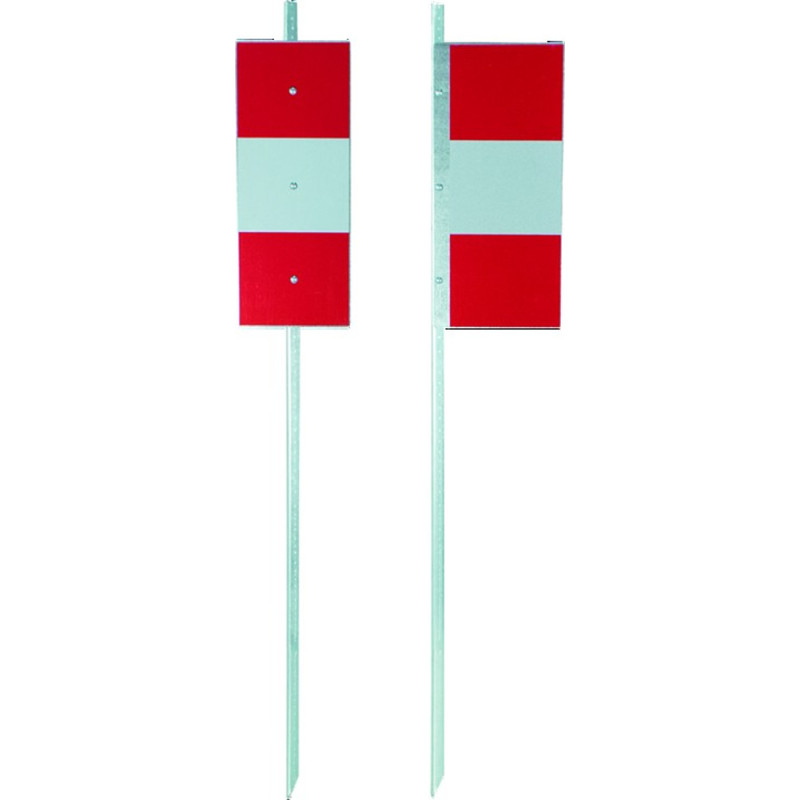 PIQUET DE CHANTIER K5B 2 FACES RETROREFLECHISSANTES CLASSE 1