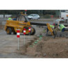 PIQUET DE CHANTIER K5B 2 FACES RETROREFLECHISSANTES CLASSE 1