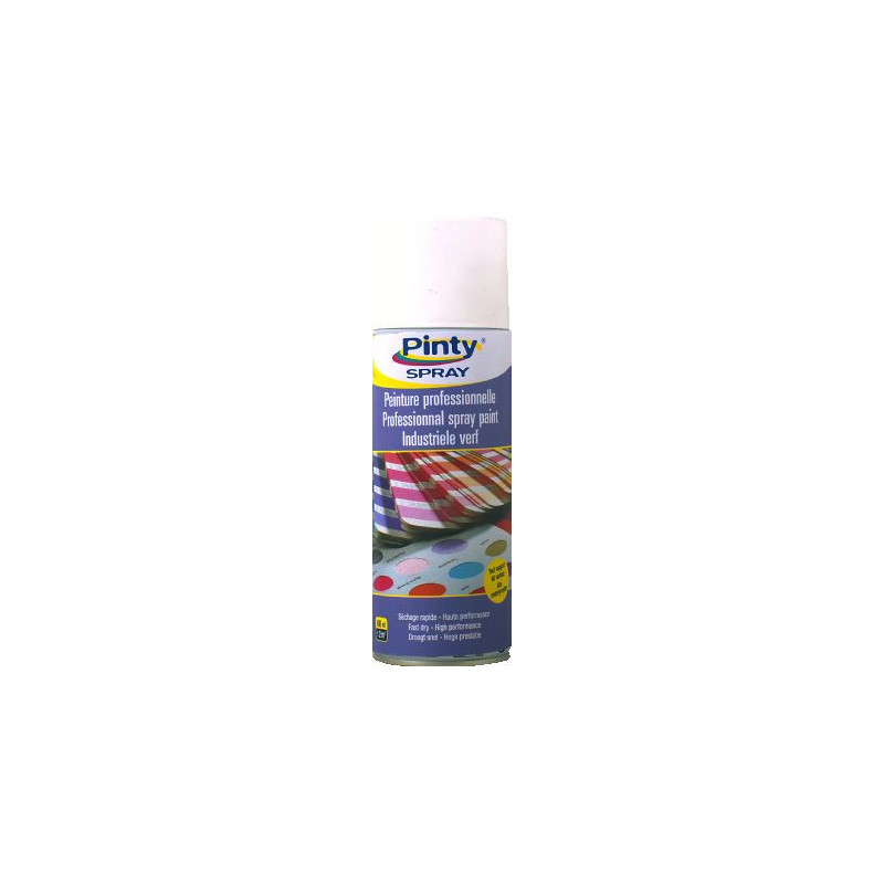PEINTURE AEROSOL ACRYLIQUE PROFESSIONNELLE JAUNE SOLEIL  BRILLANT 400ML