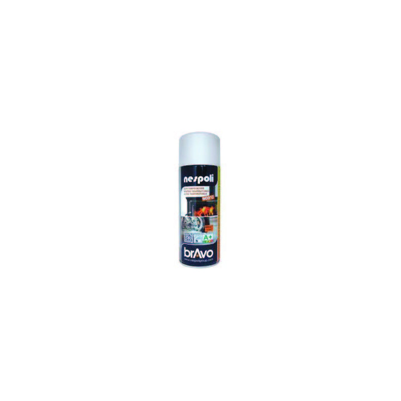 PEINTURE AEROSOL RESINE SILICONE HAUTE TEMPERATURE BLANC 400ML