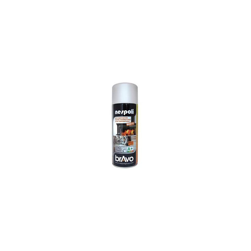 PEINTURE AEROSOL RESINE SILICONE HAUTE TEMPERATURE BLANC 400ML