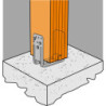 EMBASE DE POTEAU LARGEUR 70