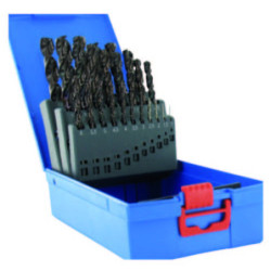 19 forets métaux FURIUS HSS revêtus FUSIO pointe en croix Ø 1 à 10mm par 1-2 PRE