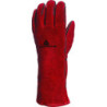 GANT SOUDEUR CROÛTE CUIR BOVIN ROUGE - T10