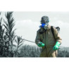 GANTS NITRILE FLOQUE VERT T10-11