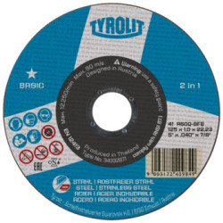 Disque à tronçonner 41C 115x1.6x22.23 A46Q-BFB