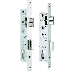 SERRURE POUR MENUISERIE METAL 1 POINT AVEC CYLINDRE 70-28-16 AVEC GACHE