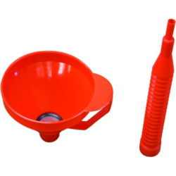 ENTONNOIR AVEC TUBE FLEXIBLE ET FILTRE DIAM.15CM