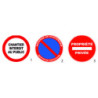 Panneau PVC : DEFENSE DE STATIONNER - SORTIE DE VEHICULES