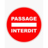 Panneau PVC : DEFENSE DE STATIONNER - SORTIE DE VEHICULES