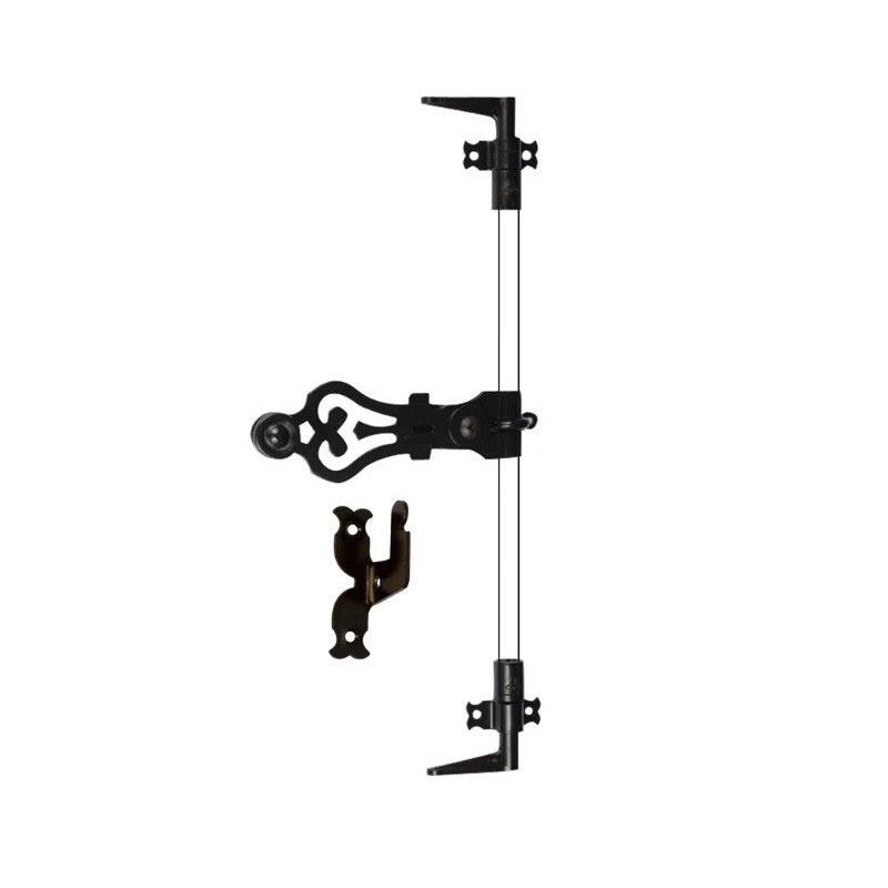 ESPAGNOLETTE NOIR ET TRINGLE 1.60M