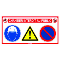 PANNEAU DE CHANTIER 4 EN 1 800X400MM