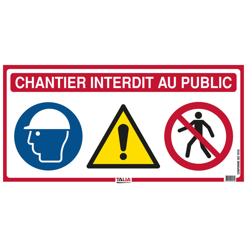 PANNEAU DE CHANTIER 4 EN 1 800X400MM