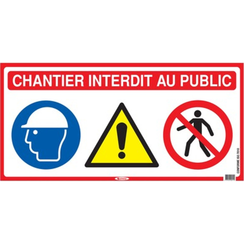 PANNEAU DE CHANTIER 4 EN 1 800X400MM