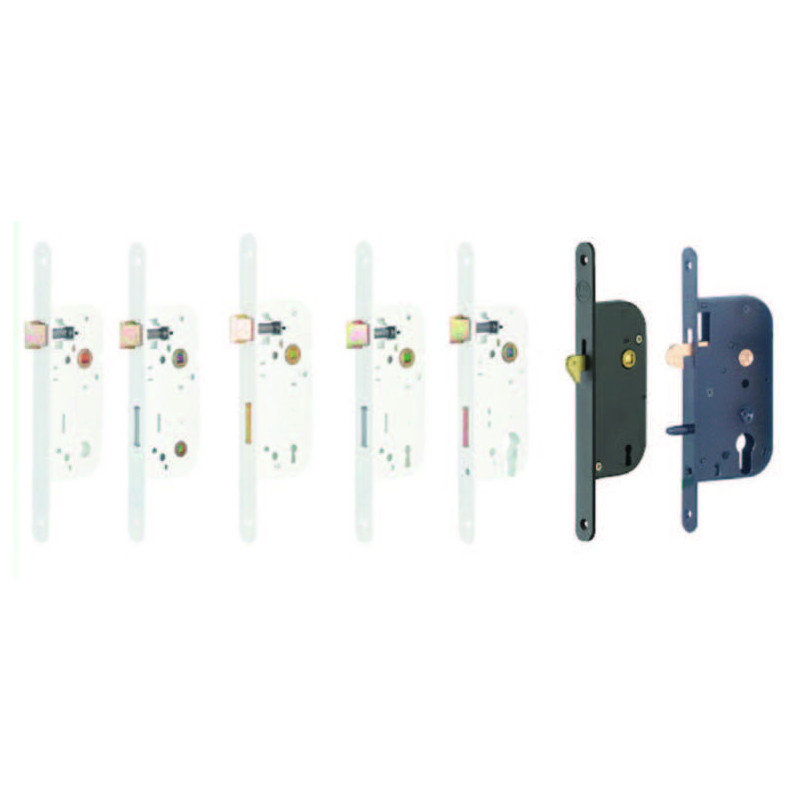 SERRURE ENCASTREE AXE 40 SANS CYLINDRE 4130 NOIR
