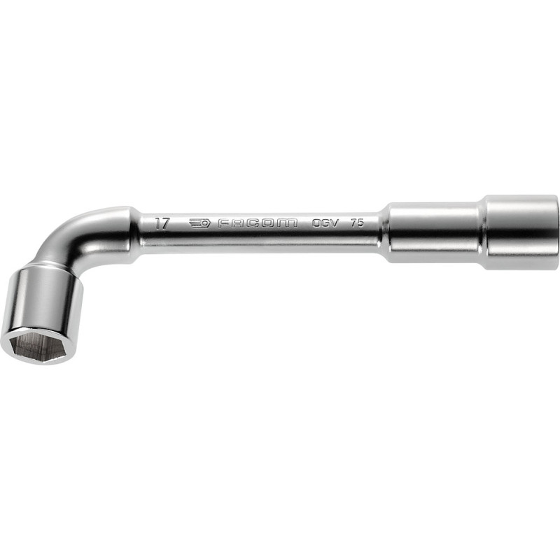 Clé à pipe 6x6 pans série 75 débouchée forgée 20 mm - profil OGV® - FACOM 75.20