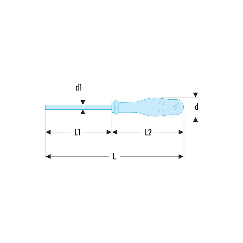 AT6.5X150 AN - Tournevis PROTWIST® pour vis à fente - lames fraisées