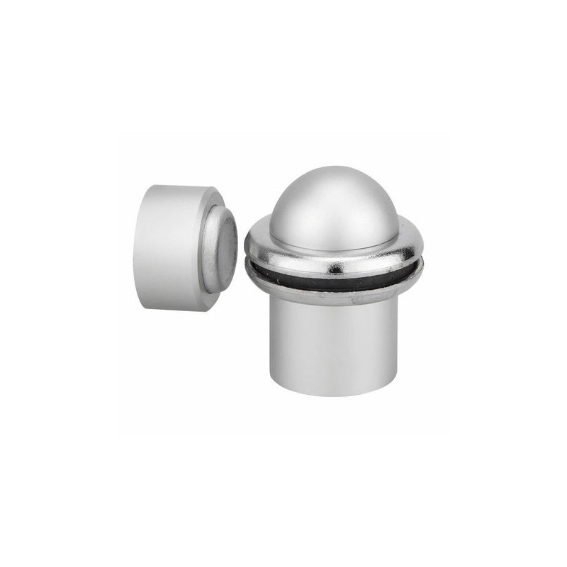 BUTEE DE PORTE MAGNETIQUE D30 H50 ALU ARGENT