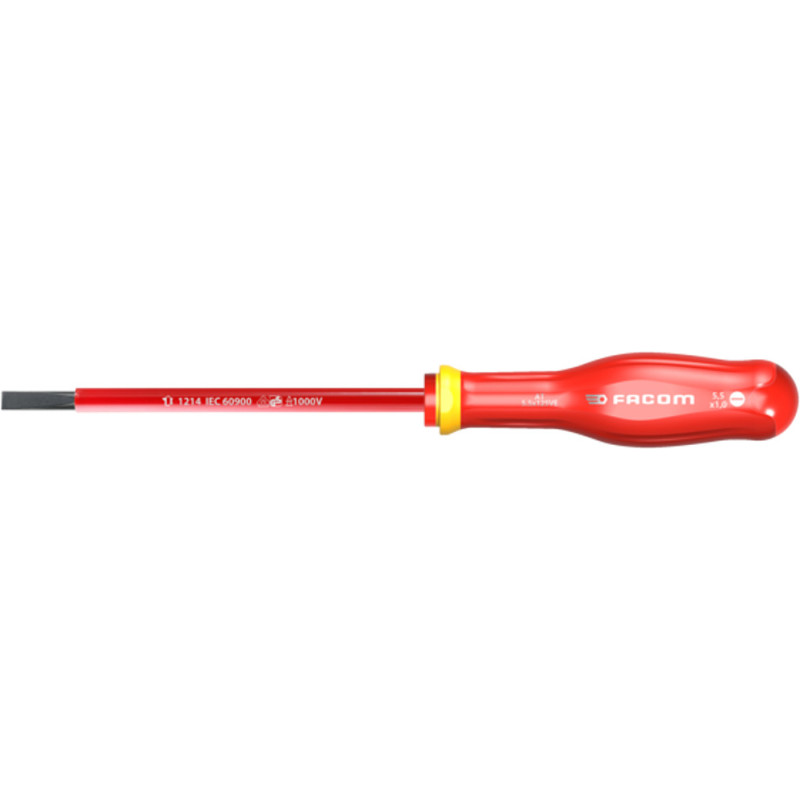 AT2.5x75VE - Tournevis PROTWIST® isolés 1000 Volts pour vis à fente