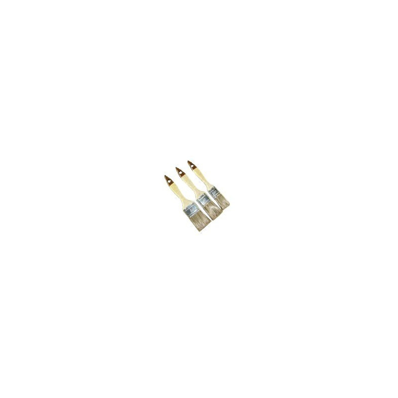 LOT DE 3 PINCEAUX PLATS SPECIAL LASURE ET TRAITEMENT DES BOIS 30-40-50MM