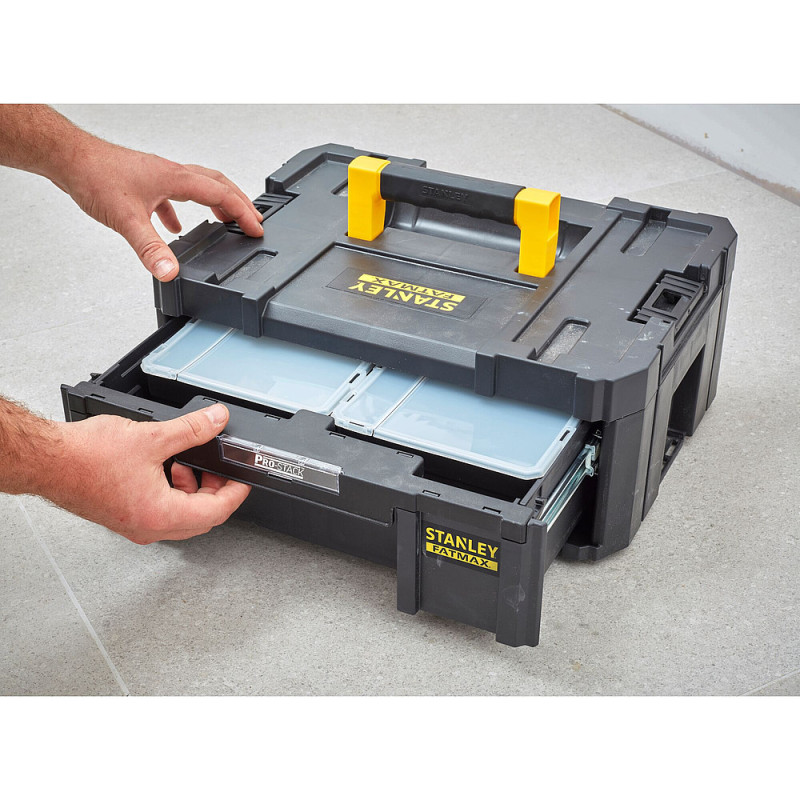 MALLETTE GRAND TIROIR 6 CASIERS PRO-STACK™  9.5L FATMAX