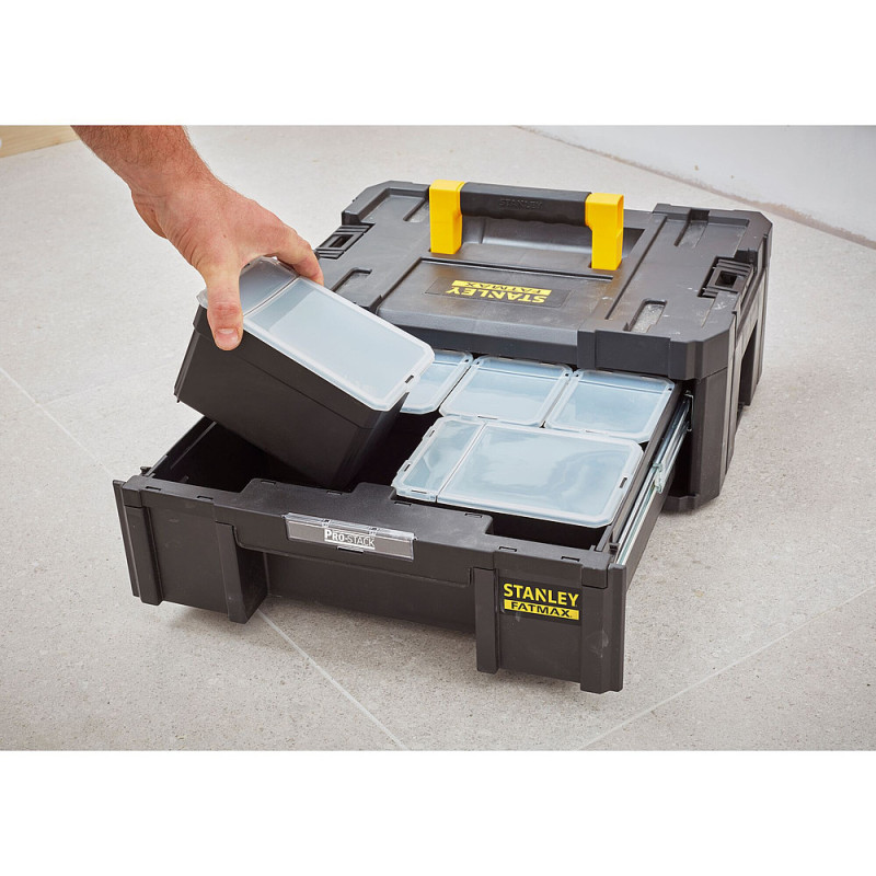 MALLETTE GRAND TIROIR 6 CASIERS PRO-STACK™  9.5L FATMAX