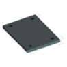 PLATINE 100X80X8MM NOIR 4 TR