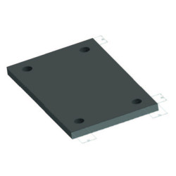 PLATINE 200X120X8MM NOIR 4 TR