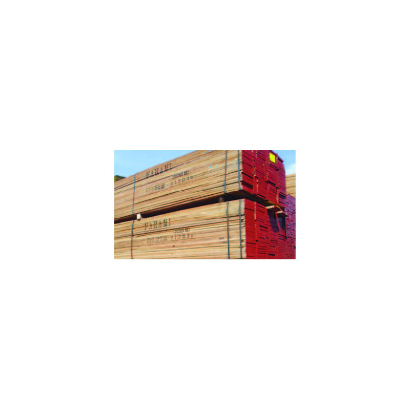 SCIAGE AVIVE KERUING SECTION 100X100MM LONGUEUR 5.90M