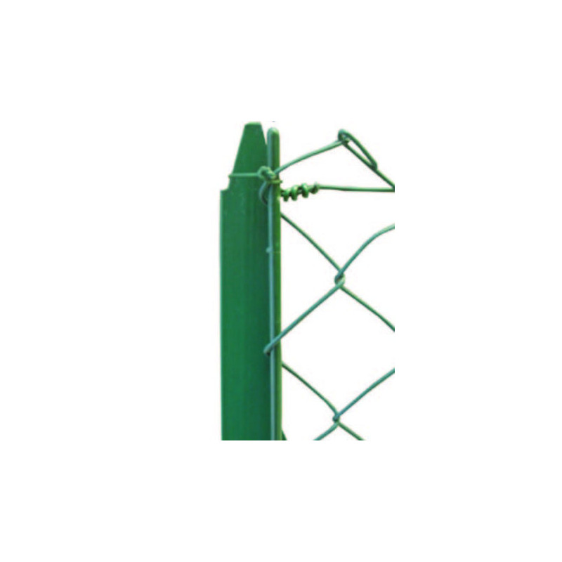 POTEAU PLASTIFIE VERT EN 1M20